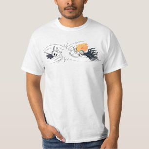 T-shirt Chevalier creux contre navire brisé