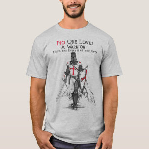T-shirt Chevalier croisé Crusader Templier Guerrier Dieu