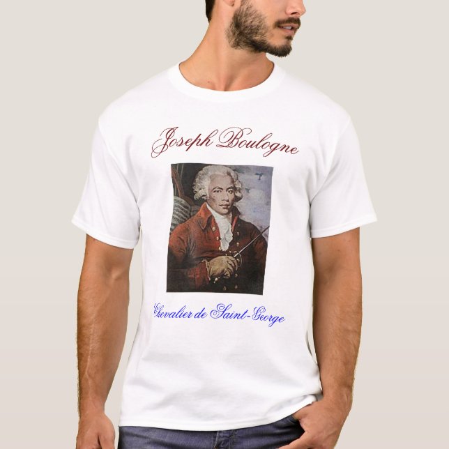 T-shirt CHEVALIER De ST GEORGE de JOSEPH BOULOGNE (Devant)
