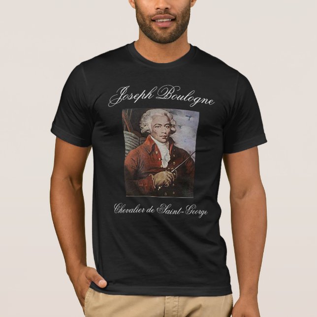 T-shirt CHEVALIER De ST GEORGE de JOSEPH BOULOGNE (Devant)