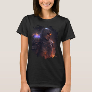 T-shirt Chevalier flamme invincible dans le monde sombre