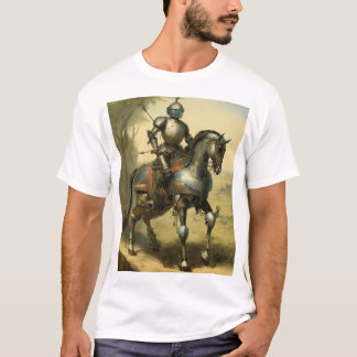 T-shirt Chevalier médiéval à Warhorse