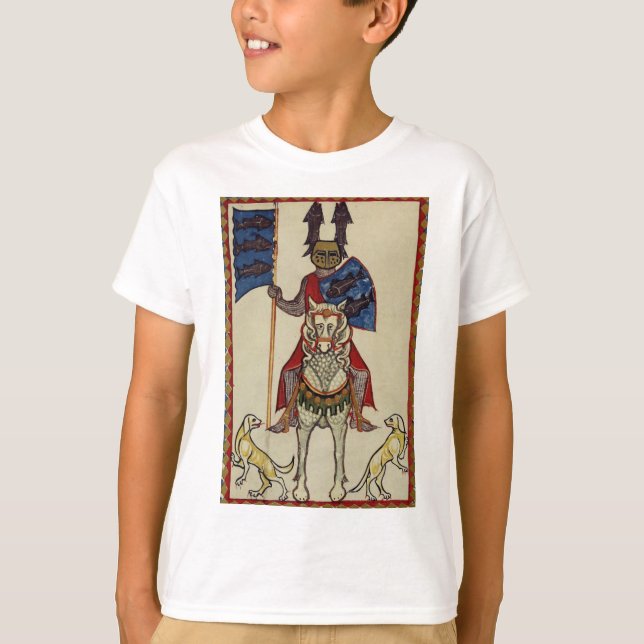 T-shirt Chevalier médiéval faisant face en avant (Devant)