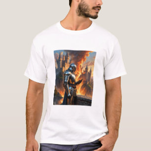 T-shirt Chevalier médiéval Funny Castle Imaginaire d'incen