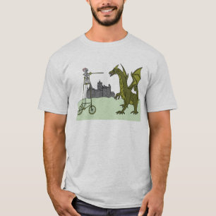 T-shirt Chevalier montant un vélo grand massacrant un