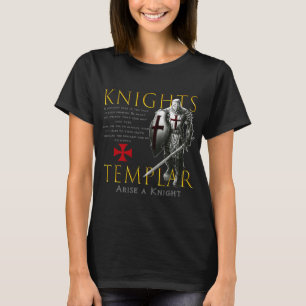 T-shirt Chevalier Templaire Serment de Dieu Chemise Christ