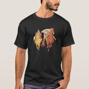 T-shirt Chevaliers et Chevaux - Renaissance Médiévale Croi