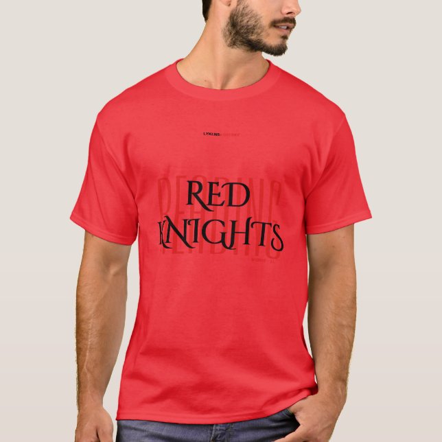 T-SHIRT CHEVALIERS ROUGES (Devant)