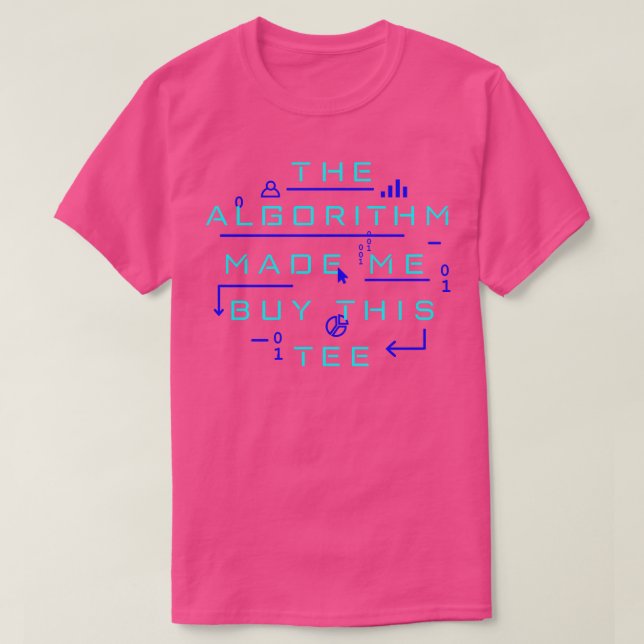 T-shirt Chevauches d'algorithme (Design devant)