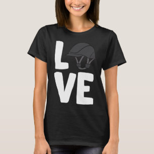 T-shirt Chevaux Aimer Casque équestre I Love Horseback Rid
