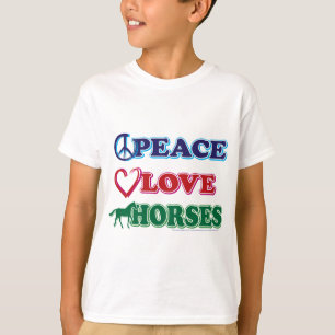 T-shirt Chevaux d'amour pour la paix