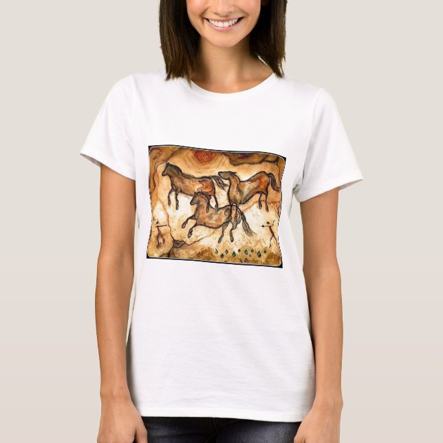 T-shirt Chevaux de caverne ** (Devant)