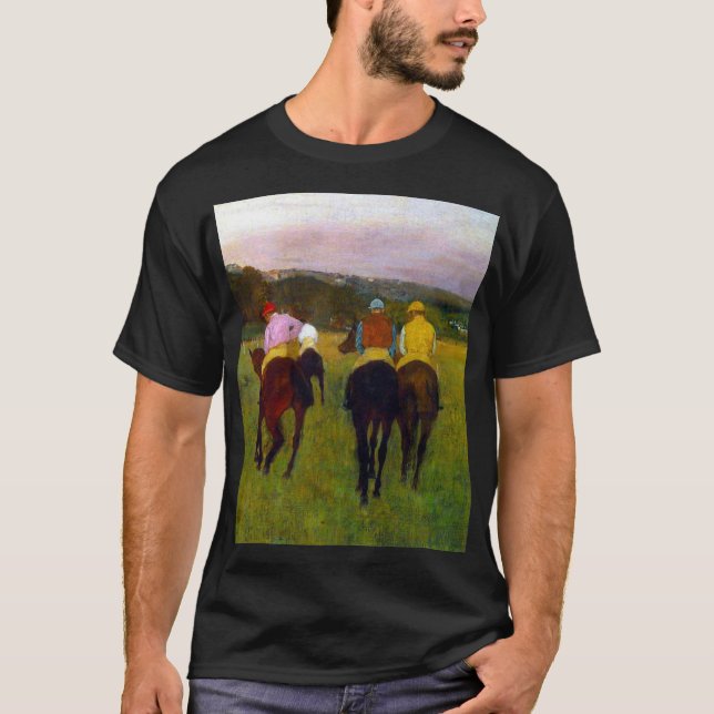 T-shirt Chevaux de course Edgar Degas à Longchamp (Devant)