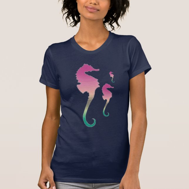 T-shirt chevaux de mer (Devant)