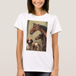 T-shirt Chevaux et art de cru de St Bernard