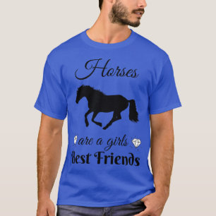 T-shirt Chevaux Filles Meilleurs amis équitation équestre