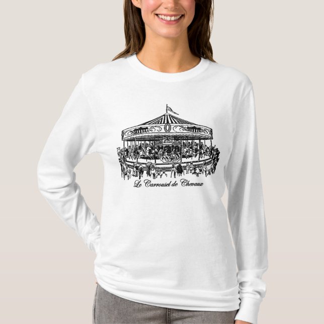 T-shirt Chevaux français habillement et cadeaux de (Devant)