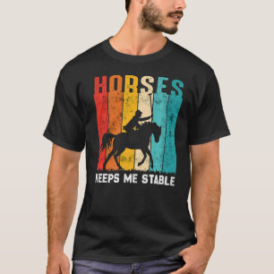 T-shirt Chevaux Gardez-moi Stable Cheval Cheval Cheval Che