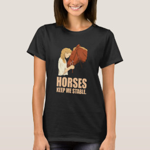 T-shirt Chevaux Gardez-Moi Stable Cheval équitation