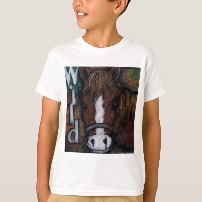 T-shirt Chevaux sauvages (Devant)