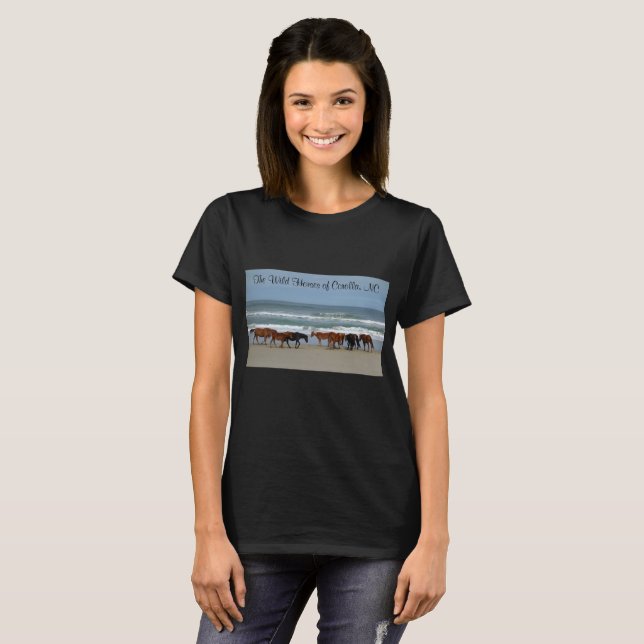 T-shirt Chevaux sauvages Corolla NC (Devant entier)