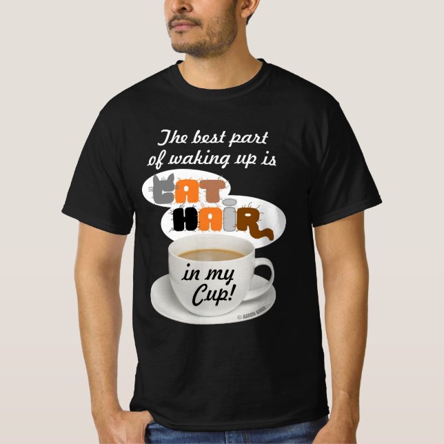 T-shirt Cheveux de chat dans ma coupe Amoureux des chats h (Devant)