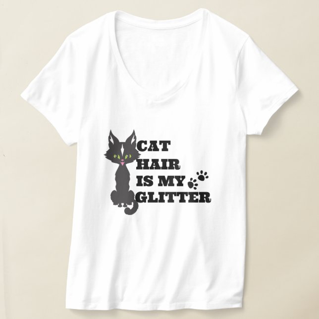 T-shirt Cheveux de chat est ma Parties scintillant Tee (Poser)