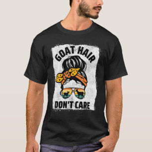 T-shirt Cheveux de chèvre Ne se soucie pas d'animal de fer
