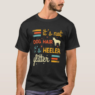T-shirt Cheveux de chien de bétail australien Rouge bleu H