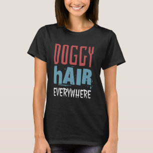 T-shirt Cheveux de chien partout drôle Husky de Sibérie et
