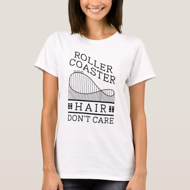 T-shirt Cheveux de Dessous de verre à rouleaux (Devant)