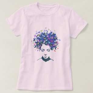 T-shirt Cheveux de papillons