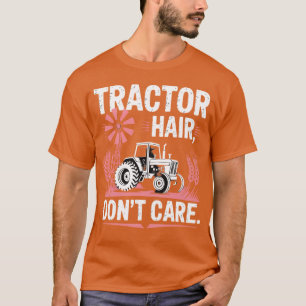 T-shirt Cheveux de tracteur, on s'en fiche, tracteurs agri