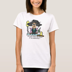 T-shirt Cheveux foncés d'effet secondaire de médicament