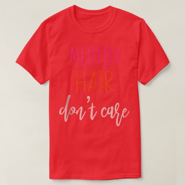 T-shirt Cheveux roses boueux ne se soucient pas de 5K femm (Design devant)