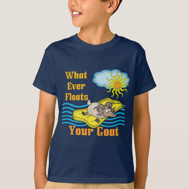 T-shirt Chèvre amusante Flotte votre chèvre (Devant)
