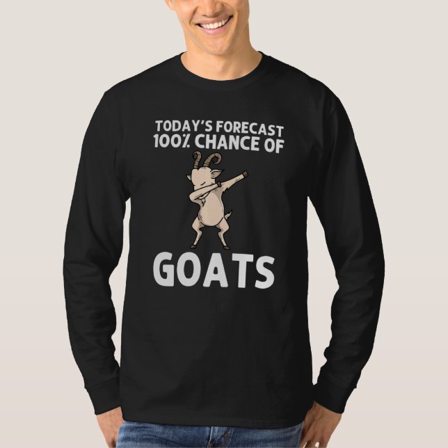 T-shirt Chèvre Art Pour Hommes Femmes Dabbing Herbe De Mou (Devant)