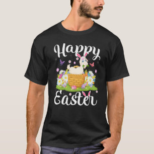 T-shirt Chèvre Chasse aux oeufs de Pâques Chèvre florale D