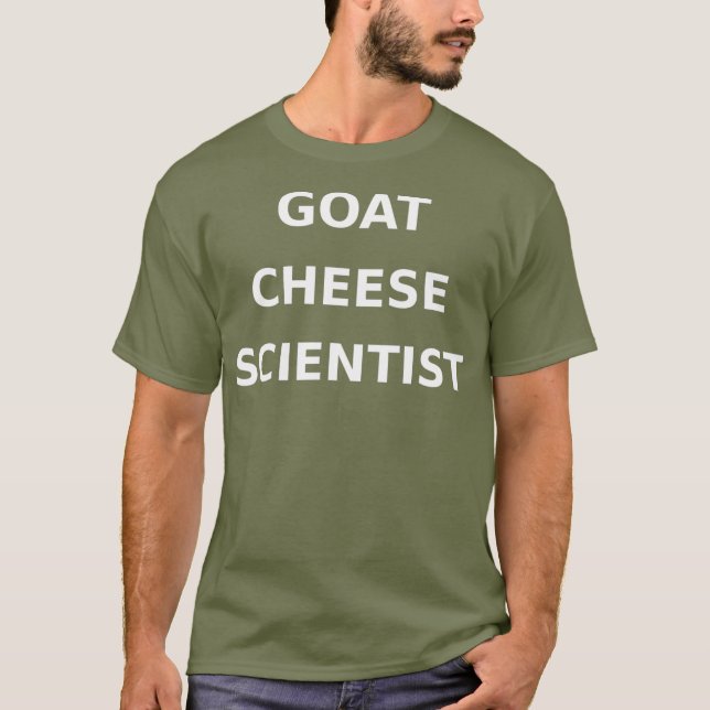 T-shirt Chèvre Cheese Scientifique Funny Gag Cadeau Gâteau (Devant)