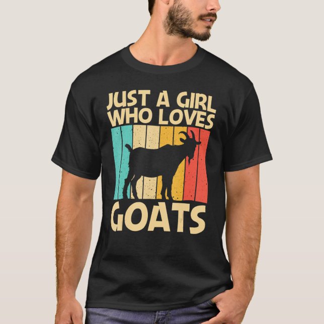T-shirt Chèvre cool Pour Filles Femmes Agricultrice Chèvre (Devant)