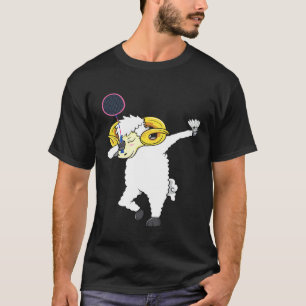 T-shirt Chèvre Dabbing Badminton Joueur de Badminton Chèvr