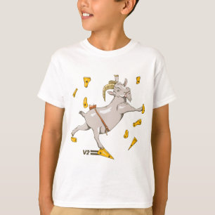T-shirt Chèvre dans une salle d'escalades