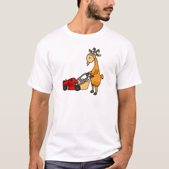 T-shirt Chèvre de Billy drôle poussant la bande dessinée (Devant)