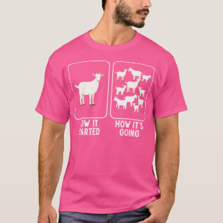 T-shirt Chèvre de chèvre à thème domestique chèvre Lover