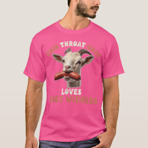 T-shirt Chèvre de gorge drôle avale des saucisses juteuses