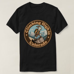 T-shirt Chèvre de montagne haute vintage Colorado