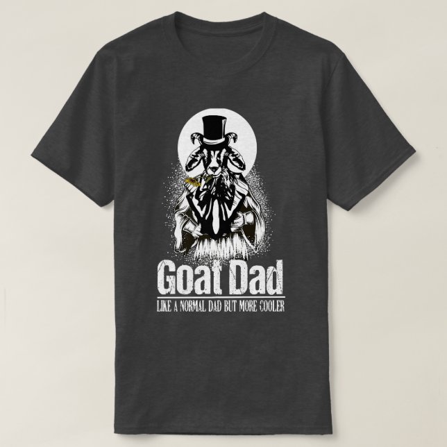 T-shirt Chèvre d'homme éleveur chèvre papa ferme animal dr (Design devant)