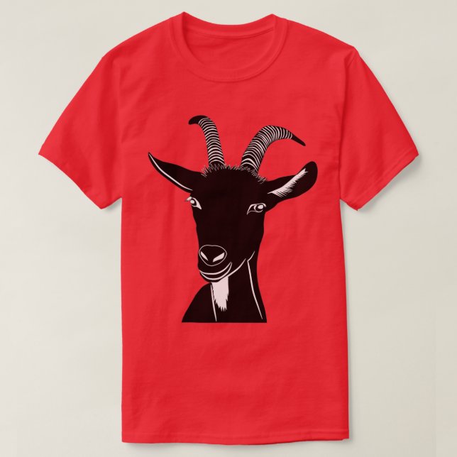 T-shirt Chèvre      drôle(2)  (Design devant)