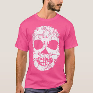 T-shirt Chèvre drôle Dans Le Crâne Faune Visage Halloween