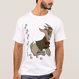 T-shirt Chèvre garçon mignonne avec Bowtie